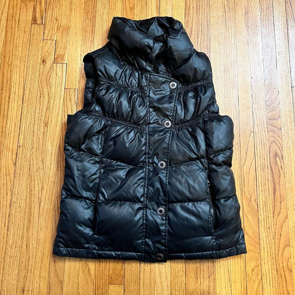 Prana Vest Womens Small Down Black Puffer Quilted Jacket